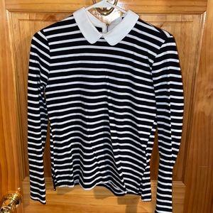 Collared long sleeve top